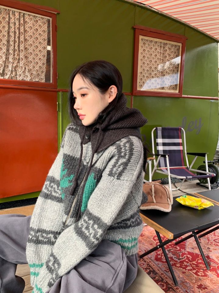 STAY HERE東大門㊣直郵女裝新款休閑真品職業25秋冬時尚毛衣STAY HERE毛衣