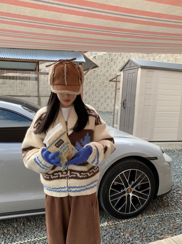 STAY HERE東大門㊣直郵女裝新款休閑真品職業25秋冬時尚毛衣STAY HERE毛衣