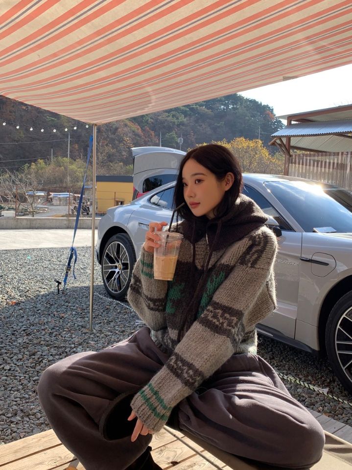 STAY HERE東大門㊣直郵女裝新款休閑真品職業25秋冬時尚毛衣STAY HERE毛衣