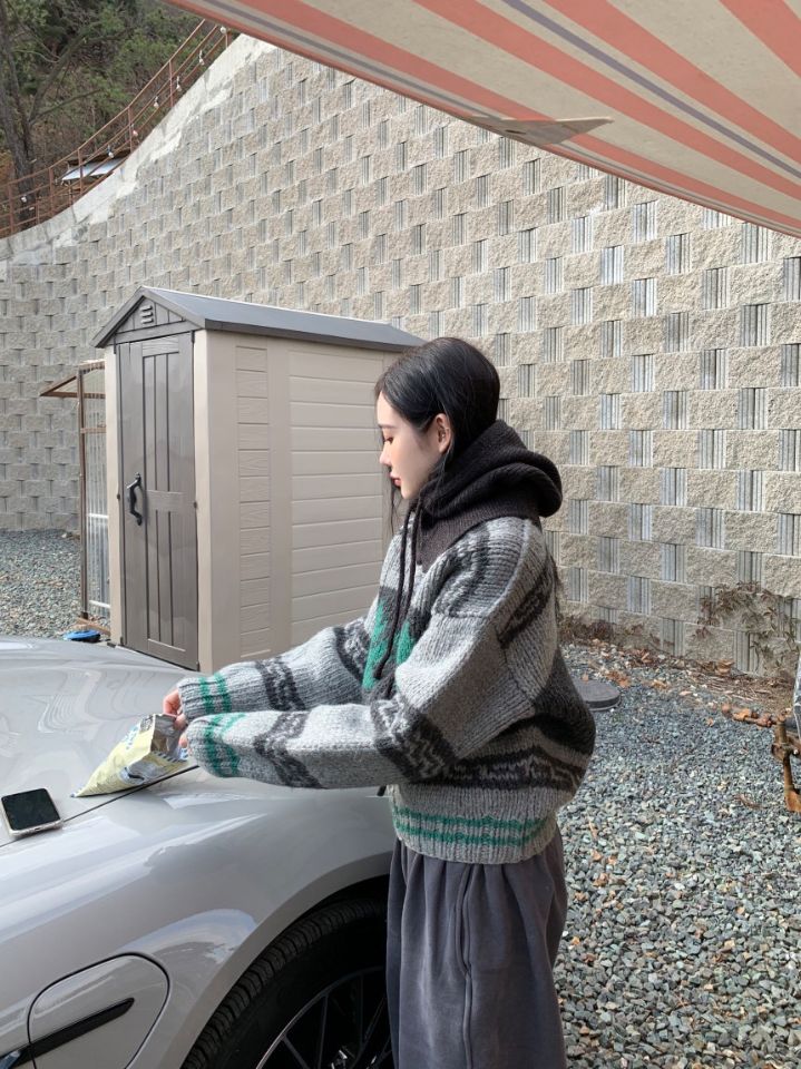 STAY HERE東大門㊣直郵女裝新款休閑真品職業25秋冬時尚毛衣STAY HERE毛衣