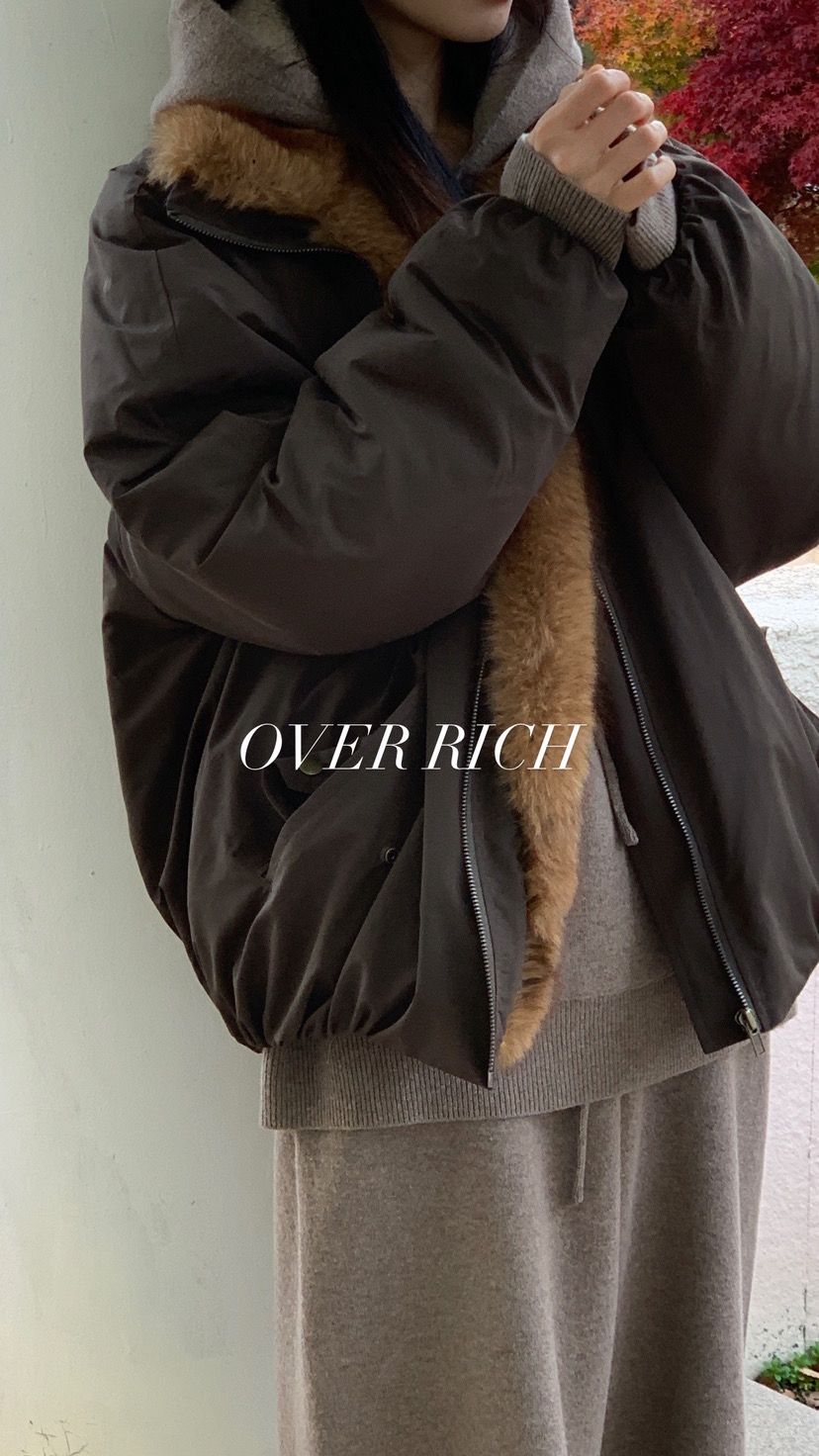 OVER RICH韓國直郵㊣女士新品職業推薦25秋冬休閑人氣夾克OVER RICH夾克