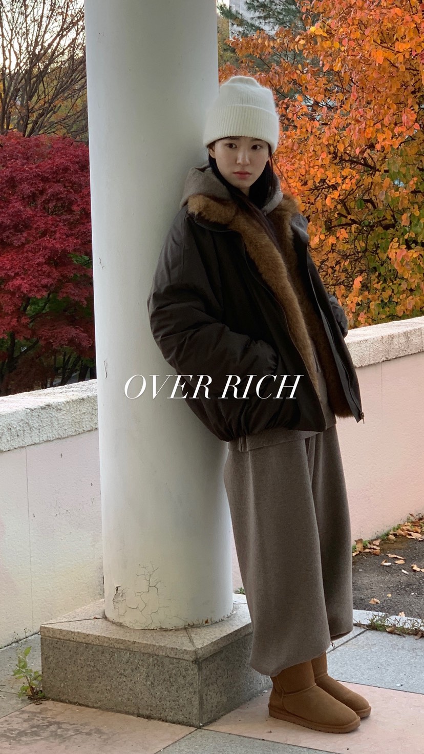 OVER RICH韓國直郵㊣女士新品職業推薦25秋冬休閑人氣夾克OVER RICH夾克