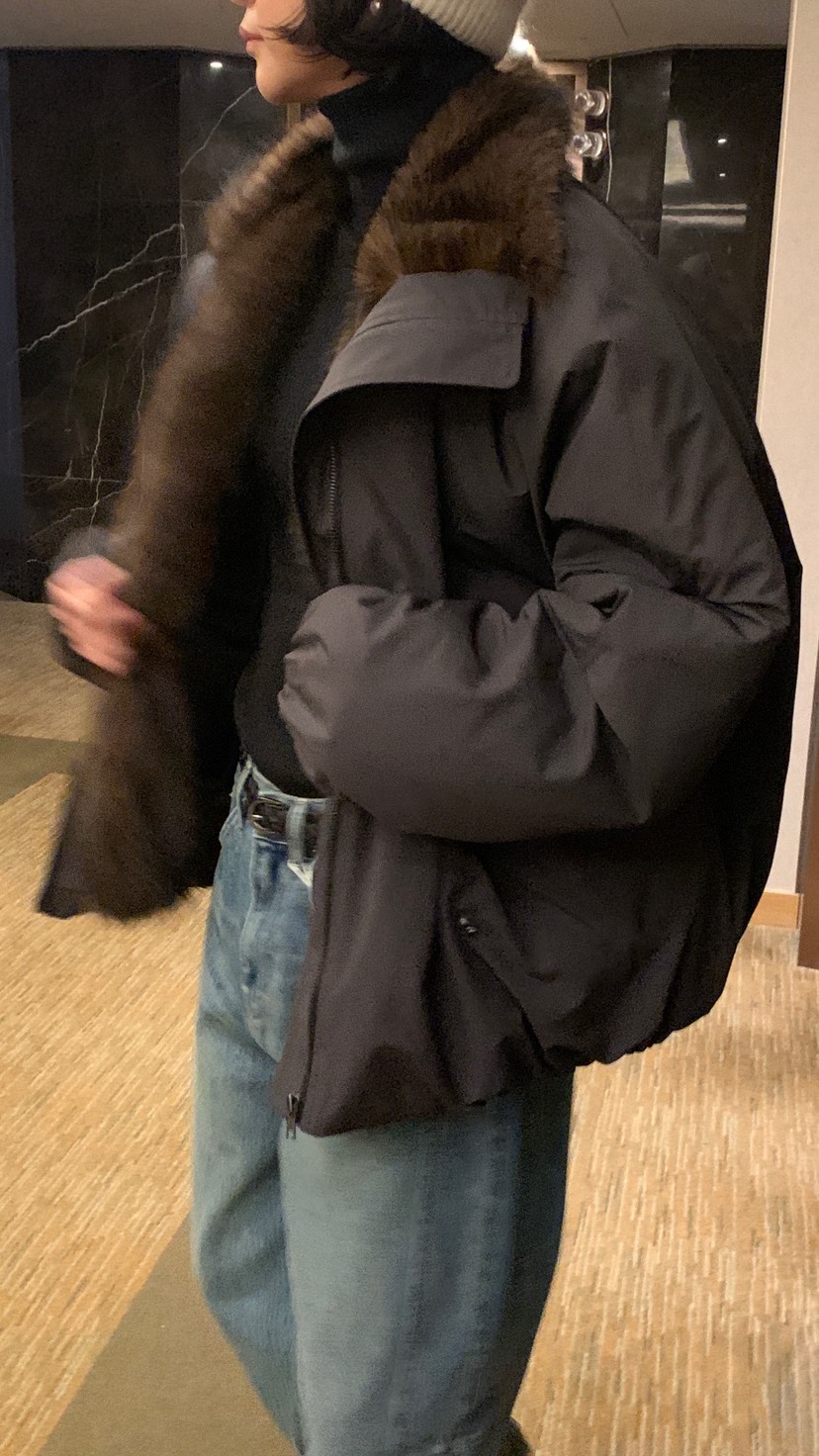 OVER RICH韓國直郵㊣女士新品職業推薦25秋冬休閑人氣夾克OVER RICH夾克