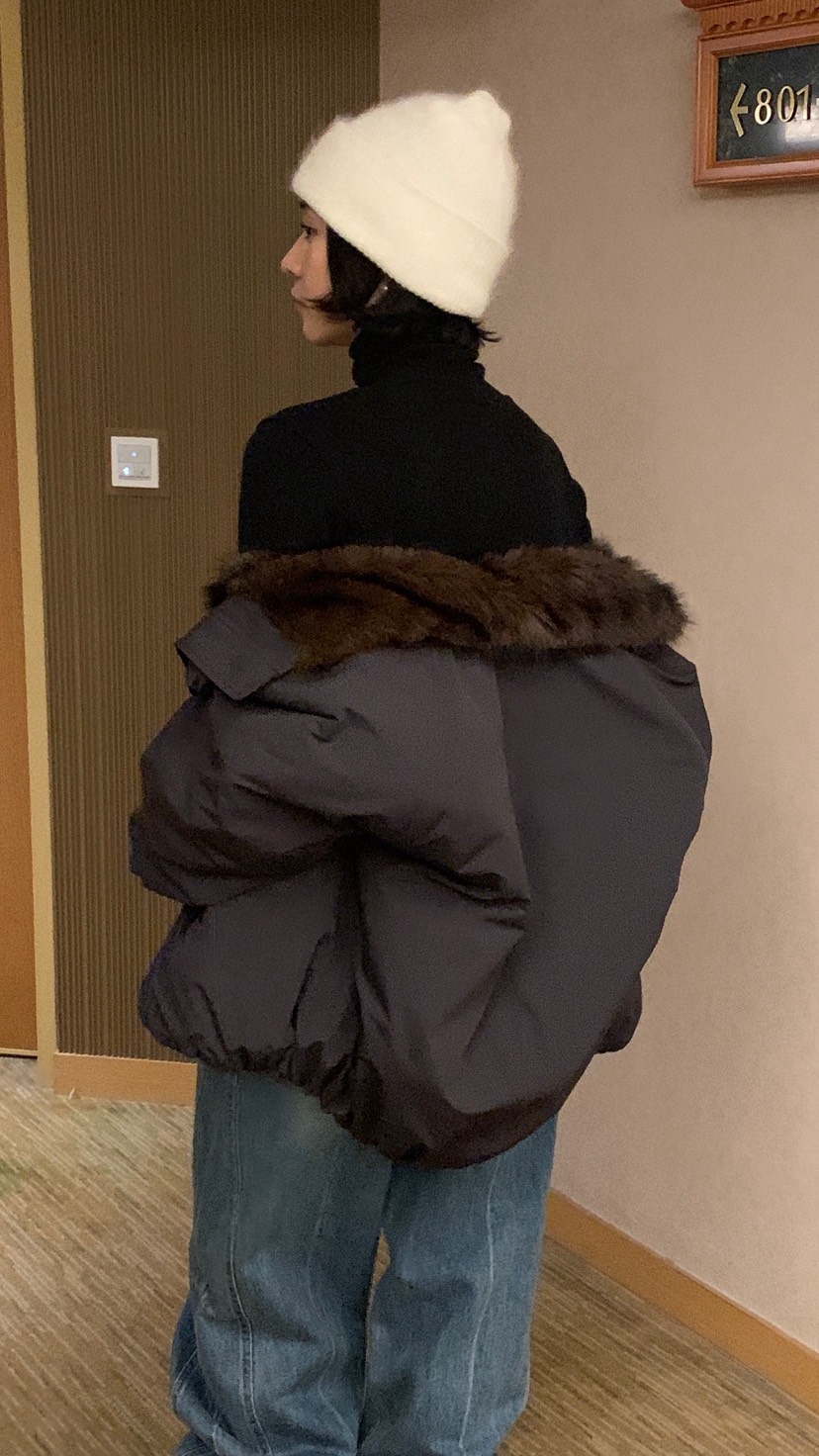 OVER RICH韓國直郵㊣女士新品職業推薦25秋冬休閑人氣夾克OVER RICH夾克