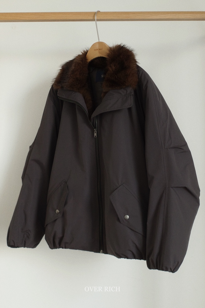 OVER RICH韓國直郵㊣女士新品職業推薦25秋冬休閑人氣夾克OVER RICH夾克圖色3