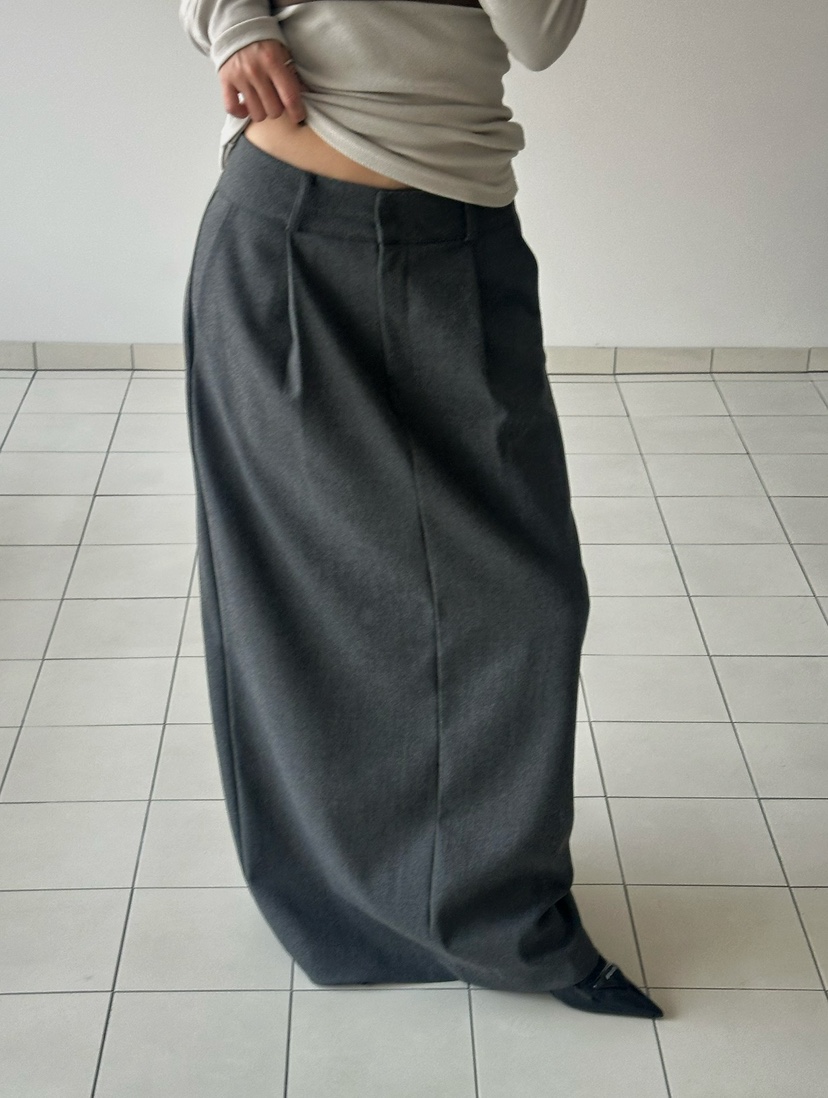 BYRING韓國直郵㊣女士新品人氣真品25秋冬休閑職業推薦長裙BYRING長裙