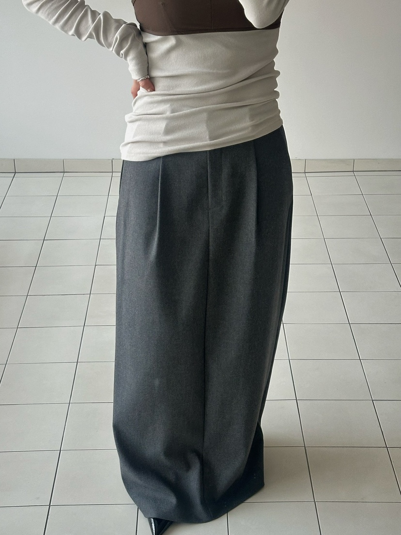 BYRING韓國直郵㊣女士新品人氣真品25秋冬休閑職業推薦長裙BYRING長裙