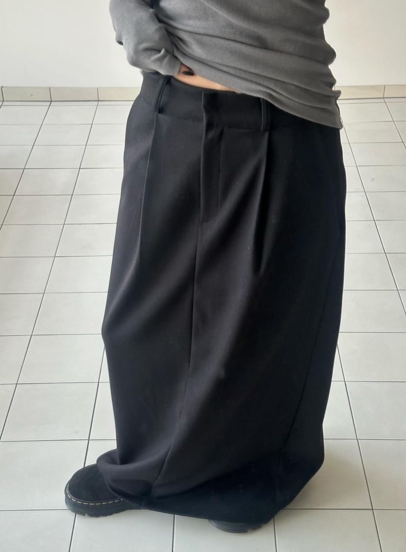 BYRING韓國直郵㊣女士新品人氣真品25秋冬休閑職業推薦長裙BYRING長裙