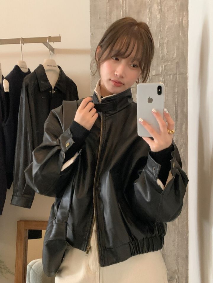 STAY HERE東大門㊣代購女裝新品休閑職業推薦人氣真品夾克STAY HERE夾克