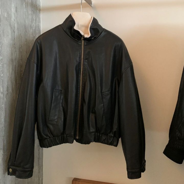 STAY HERE東大門㊣代購女裝新品休閑職業推薦人氣真品夾克STAY HERE夾克