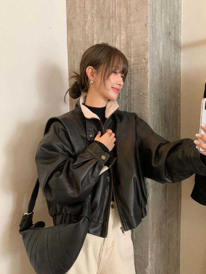 STAY HERE東大門㊣代購女裝新品休閑職業推薦人氣真品夾克STAY HERE夾克