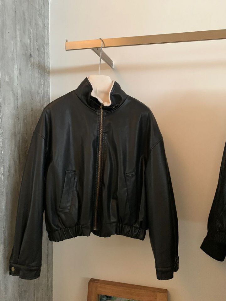 STAY HERE東大門㊣代購女裝新品休閑職業推薦人氣真品夾克STAY HERE夾克圖色1