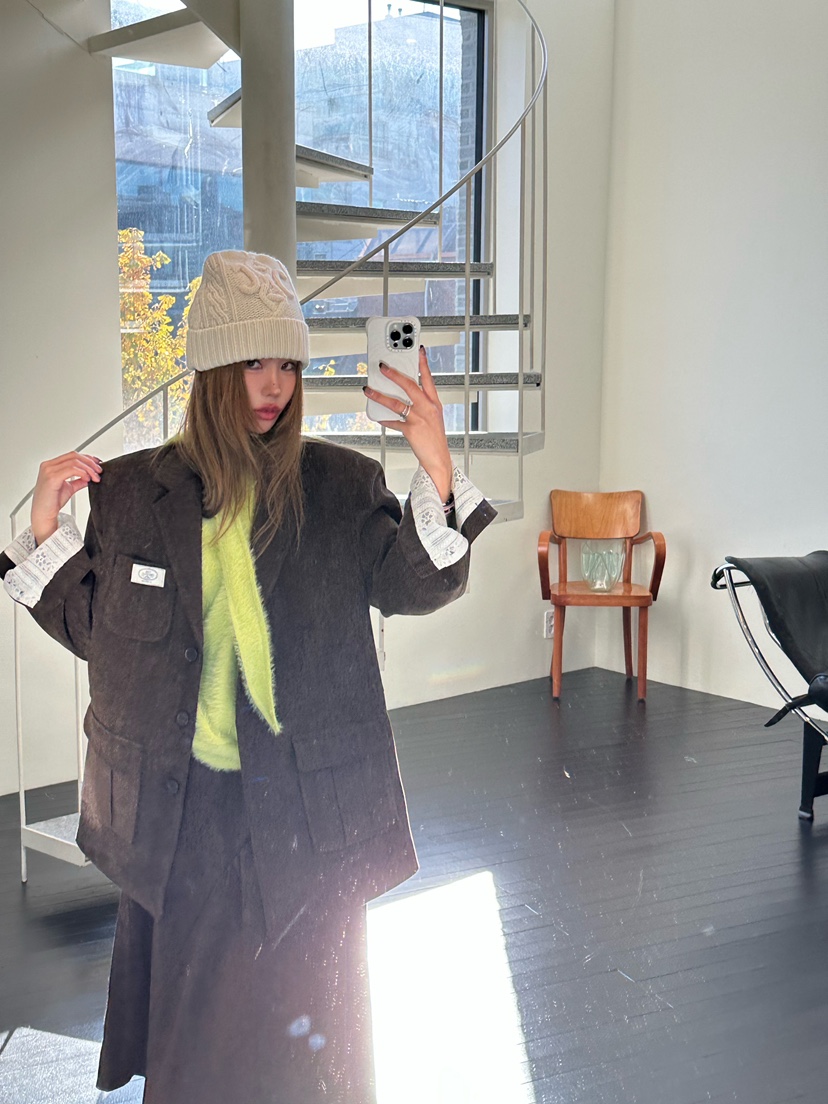 ZEROZERO韓國代購㊣女裝新款時尚職業熱賣人氣夾克復古蕾絲ZEROZERO夾克