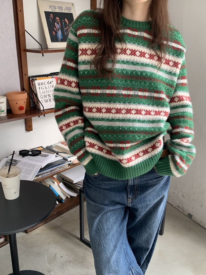 STAY HERE東大門㊣實拍女士新品休閑真品人氣時尚職業針織衫STAY HERE針織衫