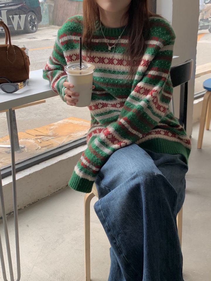 STAY HERE東大門㊣實拍女士新品休閑真品人氣時尚職業針織衫STAY HERE針織衫