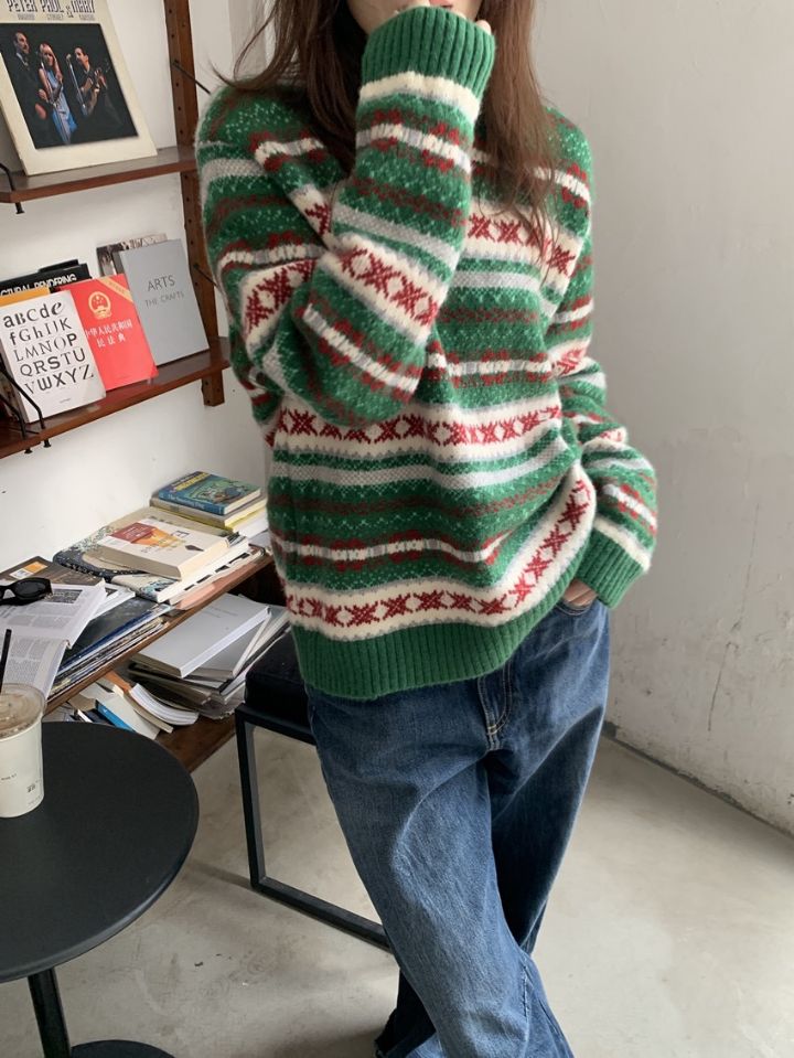 STAY HERE東大門㊣實拍女士新品休閑真品人氣時尚職業針織衫STAY HERE針織衫