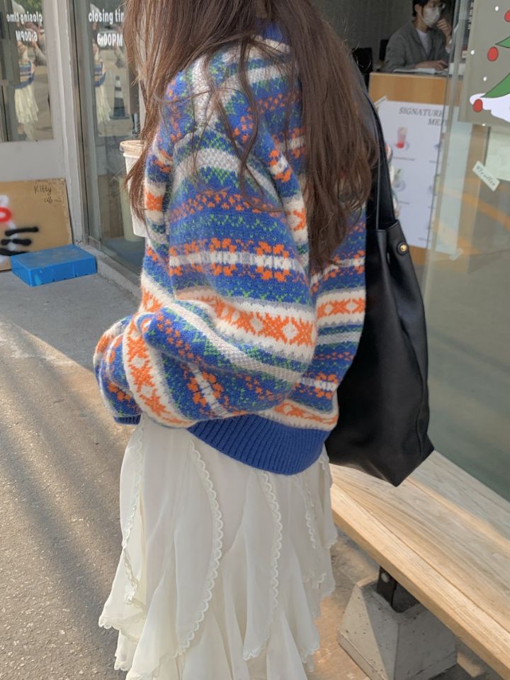 STAY HERE東大門㊣實拍女士新品休閑真品人氣時尚職業針織衫STAY HERE針織衫