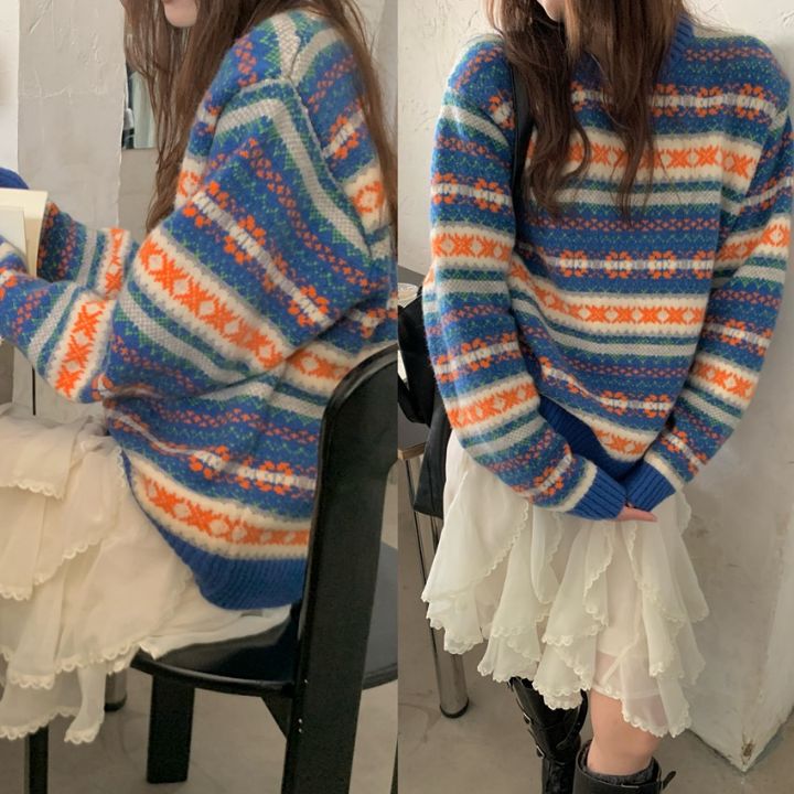 STAY HERE東大門㊣實拍女士新品休閑真品人氣時尚職業針織衫STAY HERE針織衫