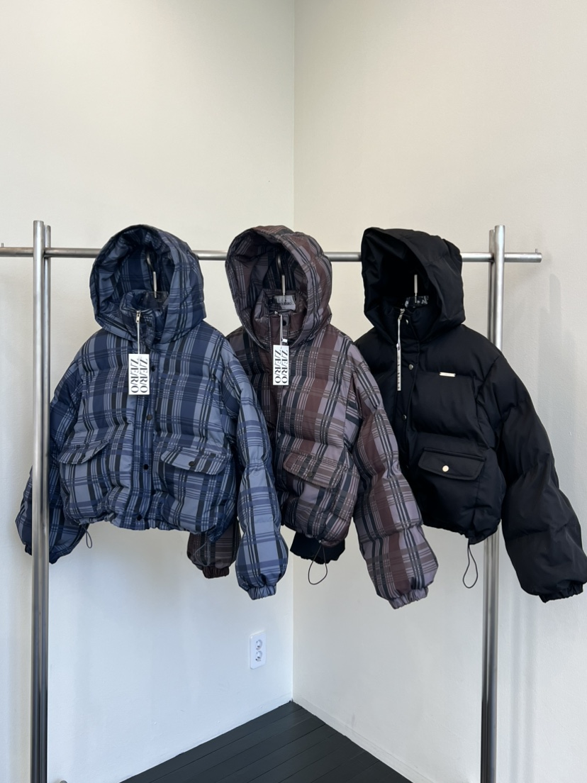 ZEROZERO韓國直郵㊣女士新品人氣休閑時尚職業熱賣短款棉服ZEROZERO短款棉服