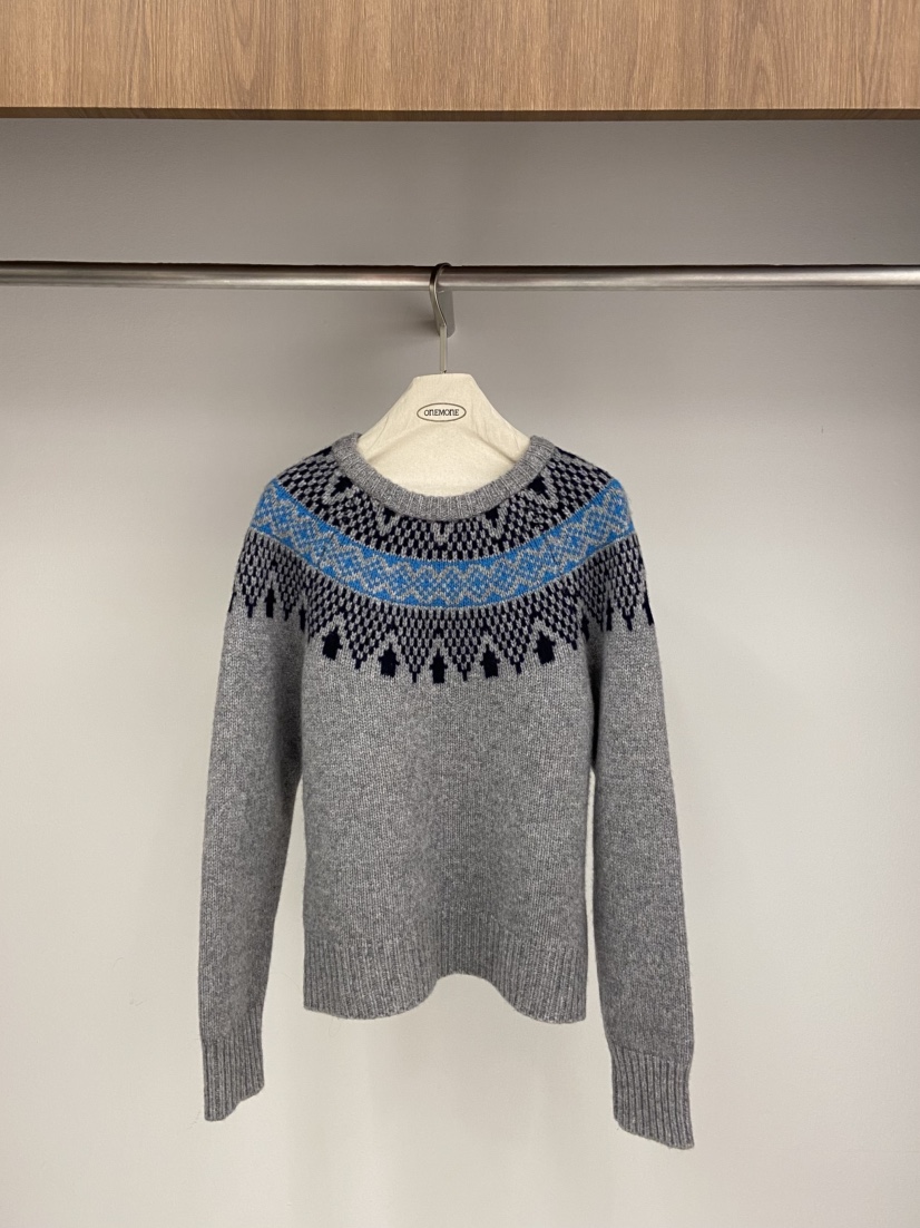 ONE MONE東大門㊣代購女裝新款推薦休閑人氣時尚真品熱賣毛衣ONE MONE毛衣圖色3