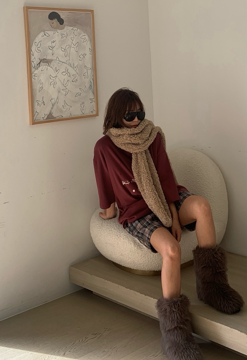 PARIS MATCH東大門㊣實拍女裝新款25秋冬推薦職業真品短褲PARIS MATCH短褲