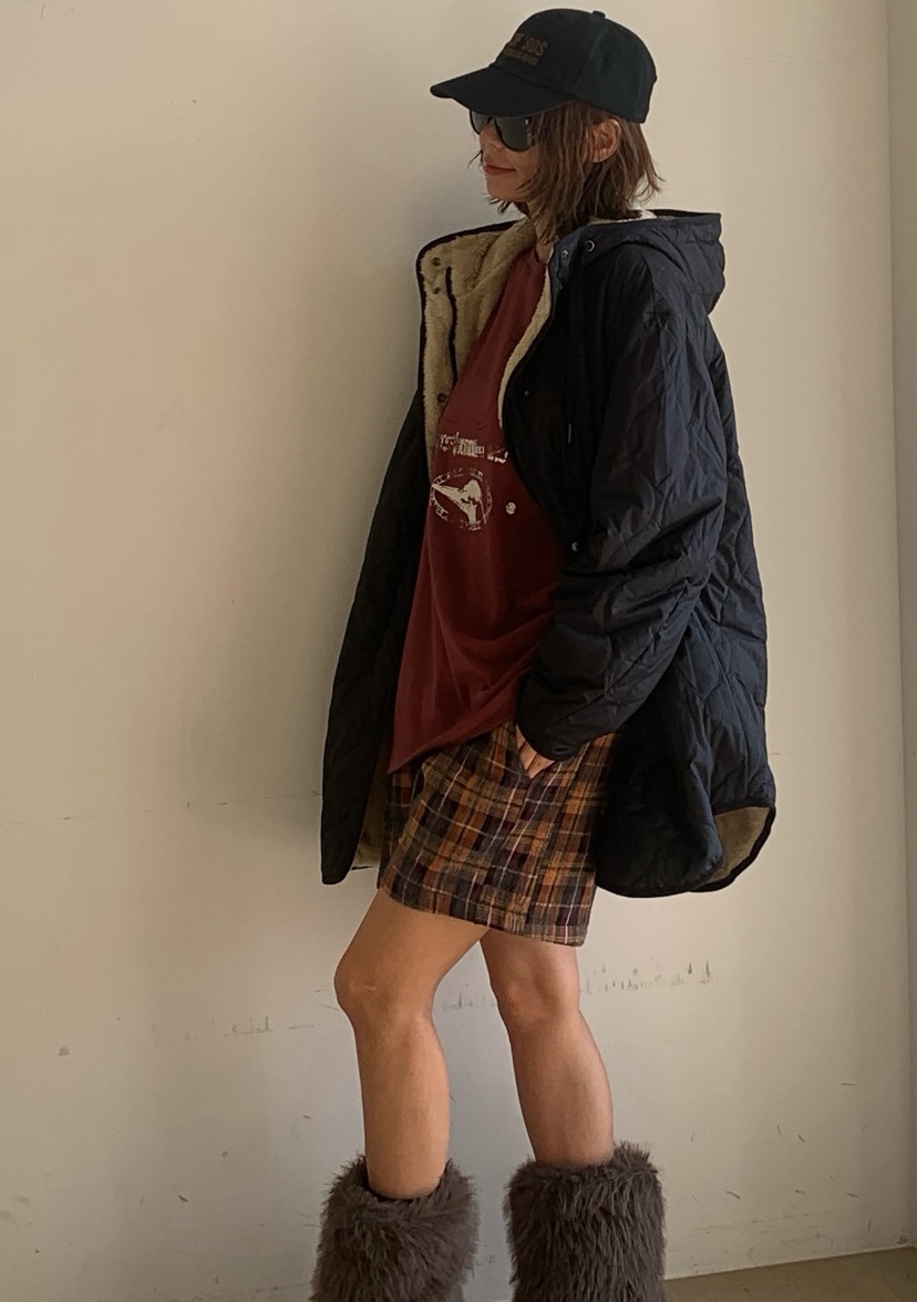 PARIS MATCH韓國代購㊣女士新品25秋冬推薦夾克兩面穿雙面PARIS MATCH夾克