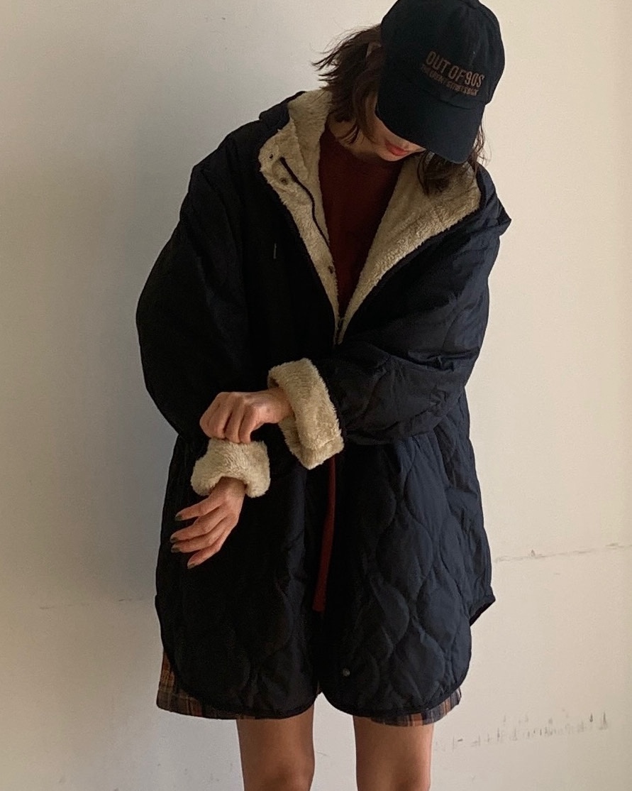 PARIS MATCH韓國代購㊣女士新品25秋冬推薦夾克兩面穿雙面PARIS MATCH夾克