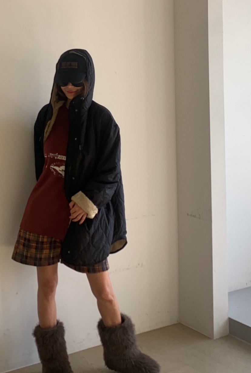 PARIS MATCH韓國代購㊣女士新品25秋冬推薦夾克兩面穿雙面PARIS MATCH夾克