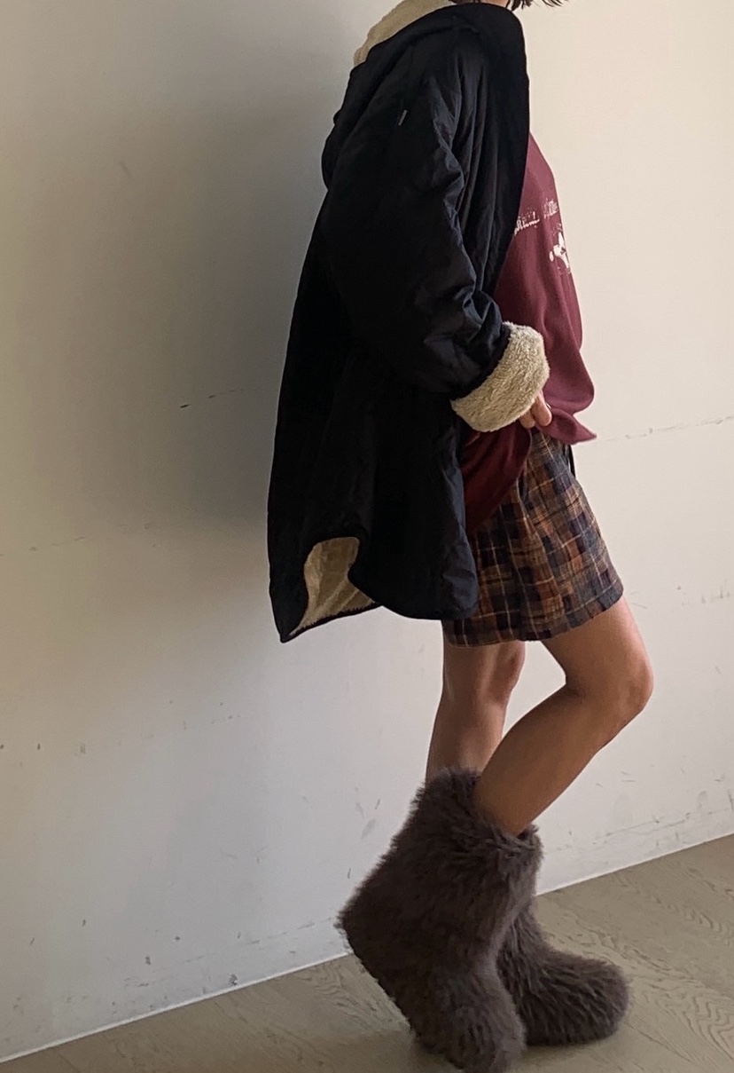 PARIS MATCH韓國代購㊣女士新品25秋冬推薦夾克兩面穿雙面PARIS MATCH夾克