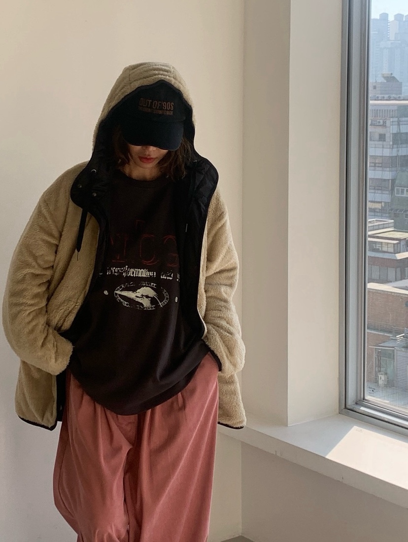 PARIS MATCH韓國代購㊣女士新品25秋冬推薦夾克兩面穿雙面PARIS MATCH夾克