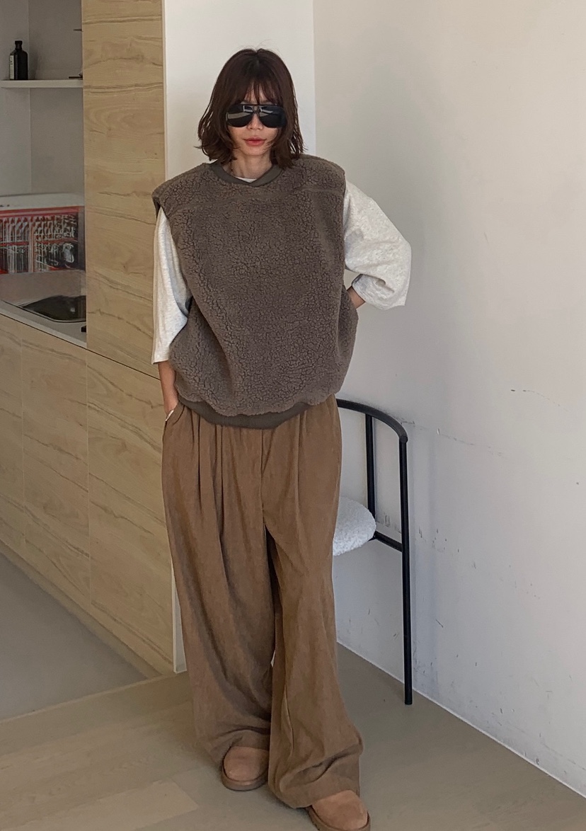 PARIS MATCH東大門㊣實拍女士新品25秋冬職業休閑人氣休閑褲PARIS MATCH休閑褲圖色1