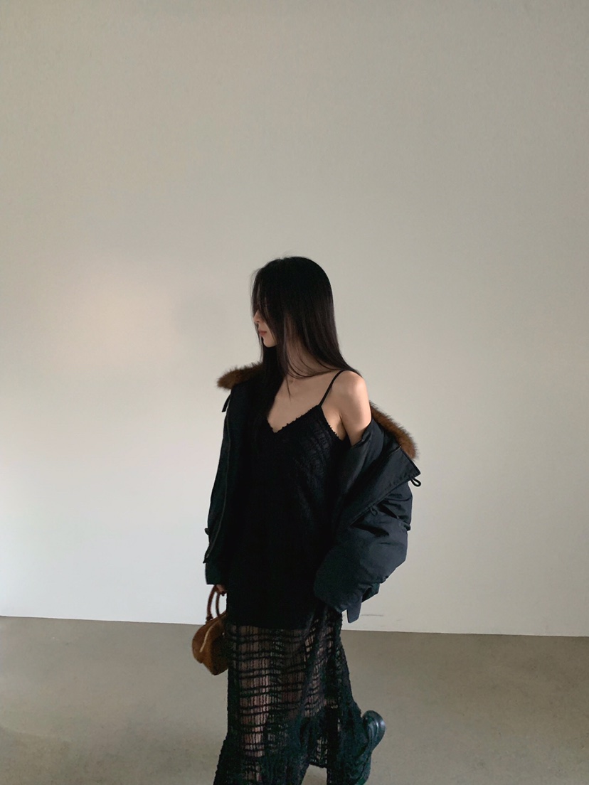 VERANDA東大門㊣代購女裝新品人氣熱賣25秋冬推薦連衣裙網眼VERANDA連衣裙