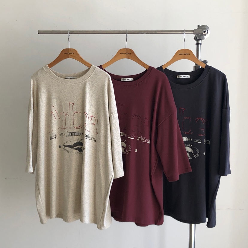 PARIS MATCH韓國代購㊣女裝新品真品推薦職業熱賣25秋冬T恤PARIS MATCHT恤