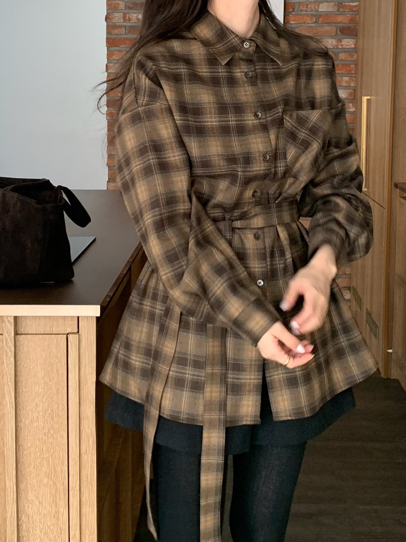 BLEECKER東大門㊣直郵女士新款熱賣25秋冬時尚人氣襯衫蕾絲衫BLEECKER襯衫/蕾絲衫