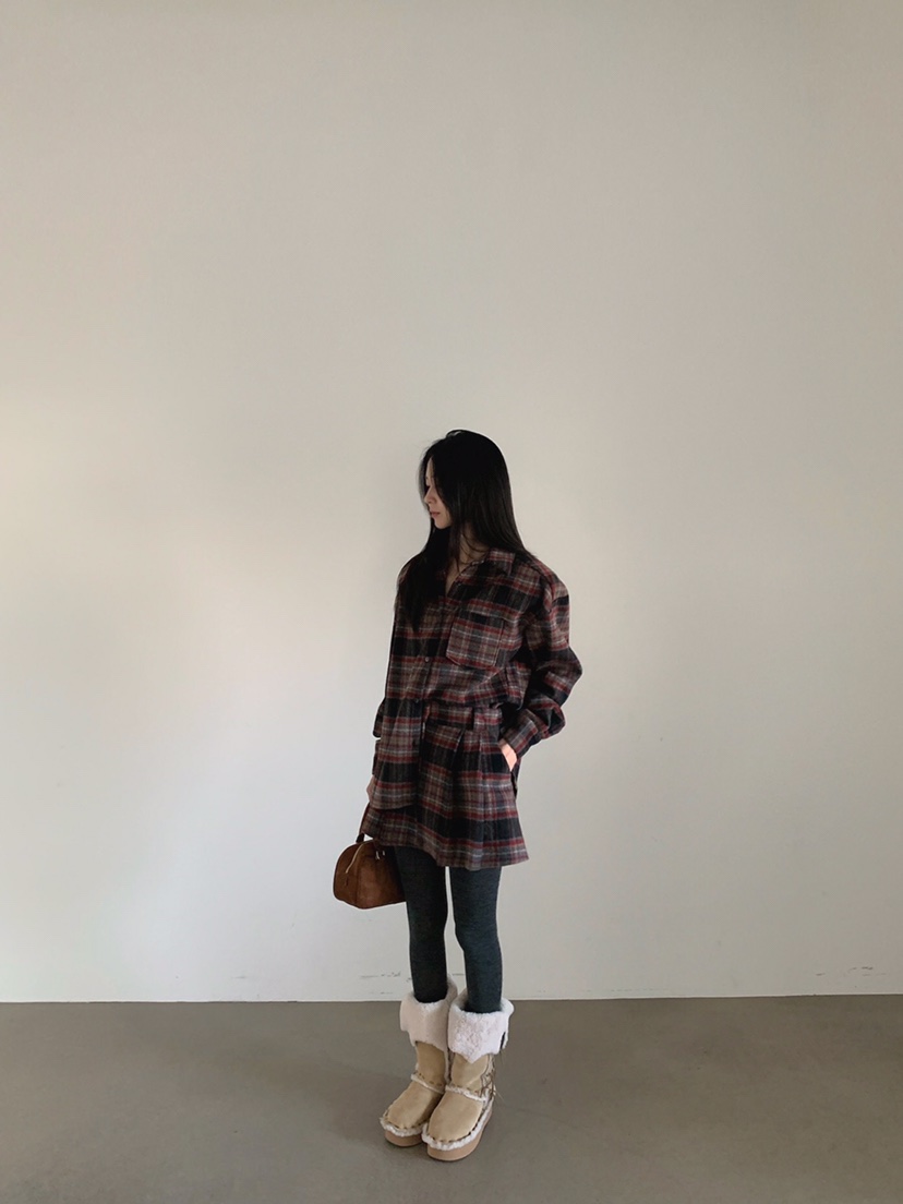 VERANDA韓國直郵㊣女士新款推薦職業熱賣真品襯衫蕾絲衫格子VERANDA襯衫/蕾絲衫