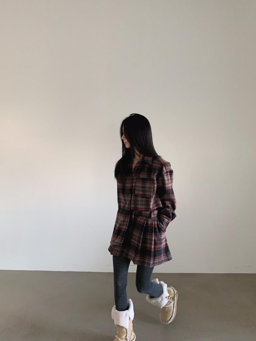 VERANDA韓國直郵㊣女士新款推薦職業熱賣真品襯衫蕾絲衫格子VERANDA襯衫/蕾絲衫