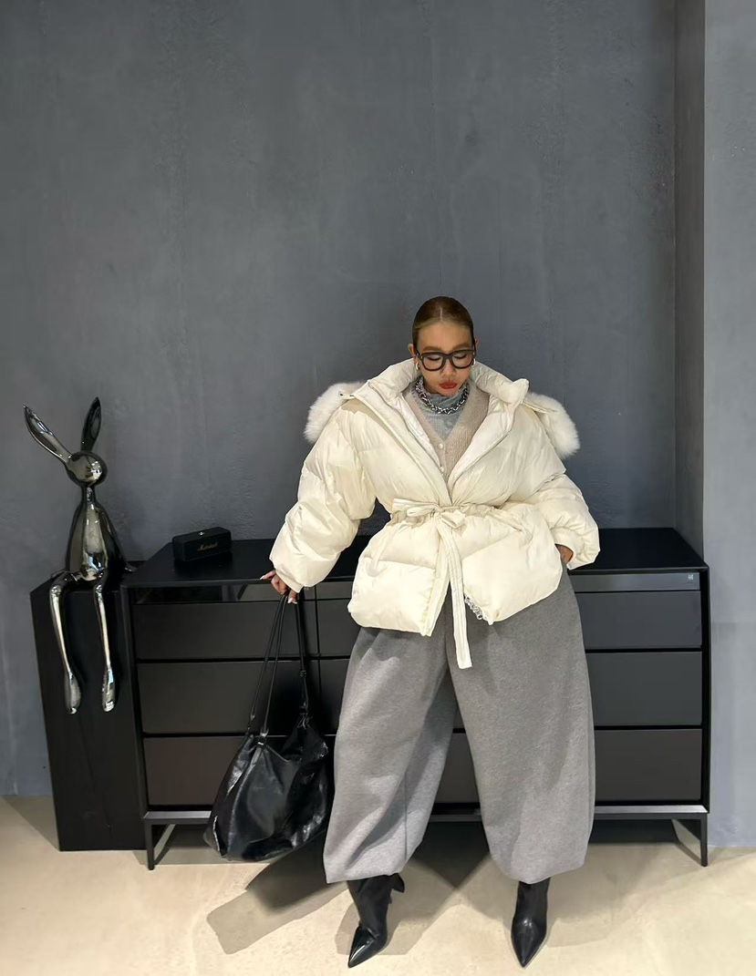 BLACK BABI東大門㊣直郵女裝新品25秋冬職業熱賣短款羽絨服BLACK BABI短款羽絨服