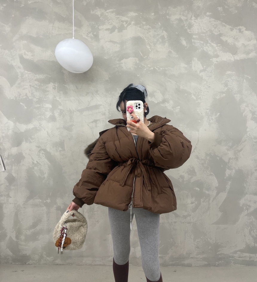 BLACK BABI東大門㊣直郵女裝新品25秋冬職業熱賣短款羽絨服BLACK BABI短款羽絨服