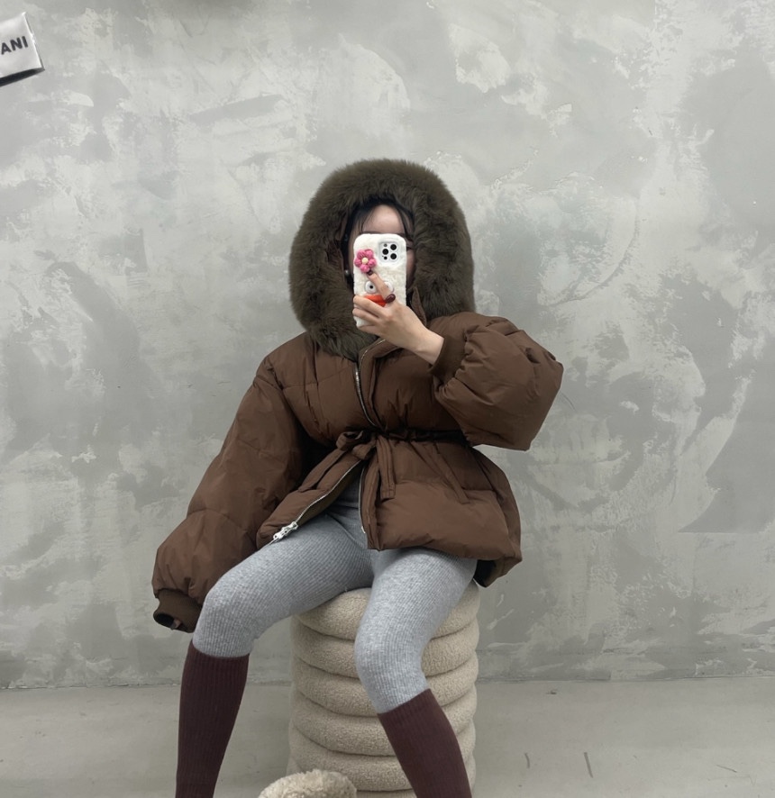 BLACK BABI東大門㊣直郵女裝新品25秋冬職業熱賣短款羽絨服BLACK BABI短款羽絨服