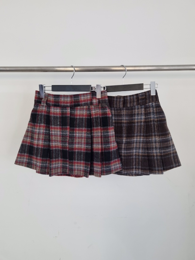 VERANDA東大門㊣代購女裝新款職業真品熱賣25秋冬休閑短裙格子VERANDA短裙