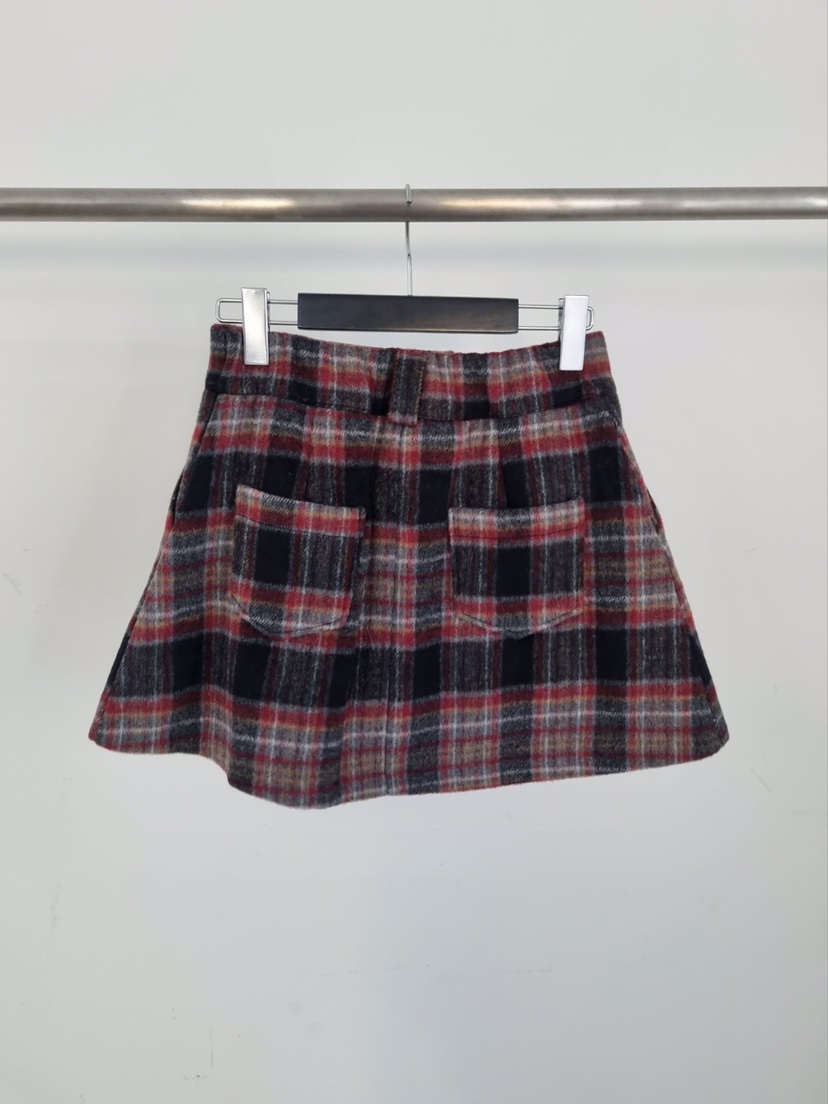 VERANDA東大門㊣代購女裝新款職業真品熱賣25秋冬休閑短裙格子VERANDA短裙