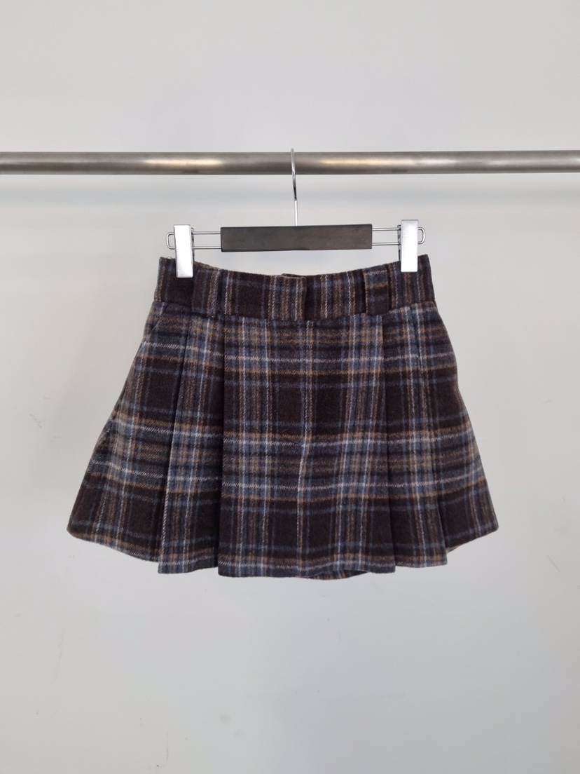 VERANDA東大門㊣代購女裝新款職業真品熱賣25秋冬休閑短裙格子VERANDA短裙圖色2