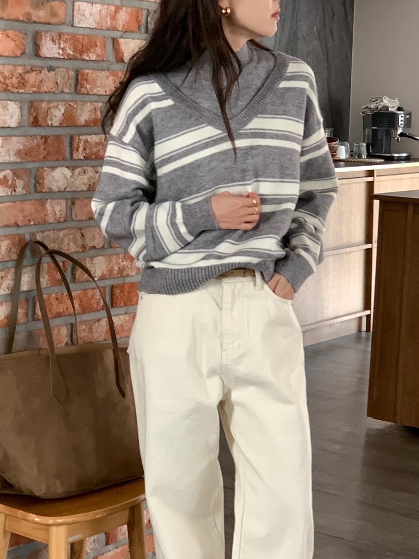 BLEECKER東大門㊣實拍女士新品休閑25秋冬人氣職業真品針織衫BLEECKER針織衫