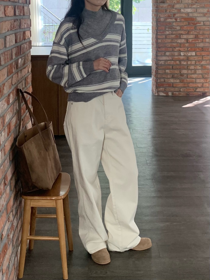 BLEECKER東大門㊣實拍女士新品休閑25秋冬人氣職業真品針織衫BLEECKER針織衫