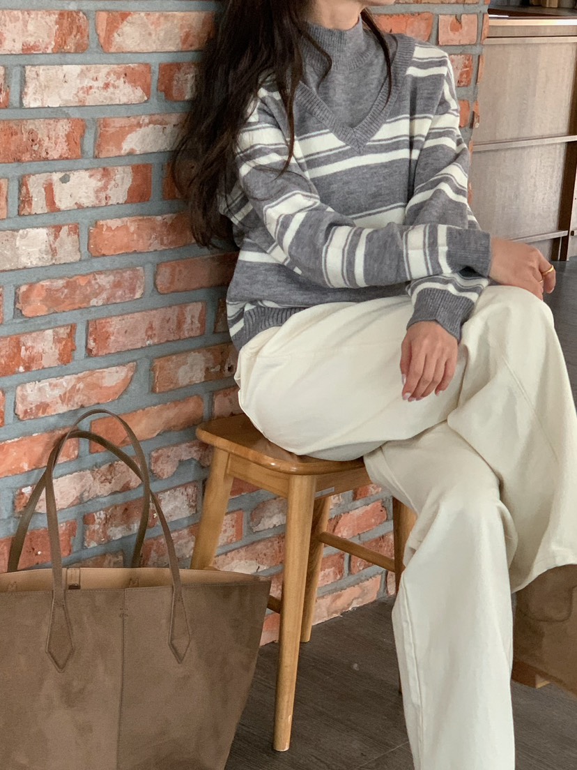 BLEECKER東大門㊣實拍女士新品休閑25秋冬人氣職業真品針織衫BLEECKER針織衫