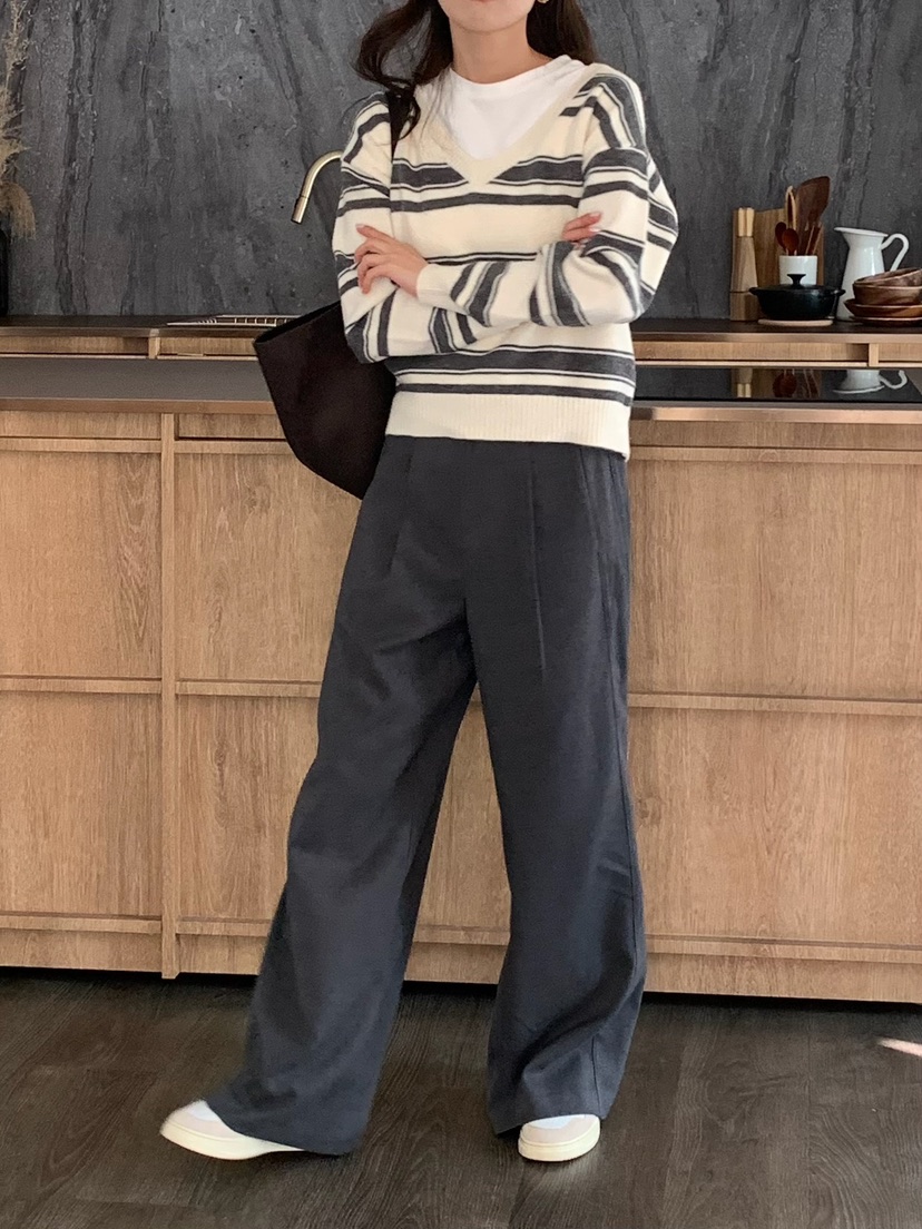 BLEECKER東大門㊣實拍女士新品休閑25秋冬人氣職業真品針織衫BLEECKER針織衫