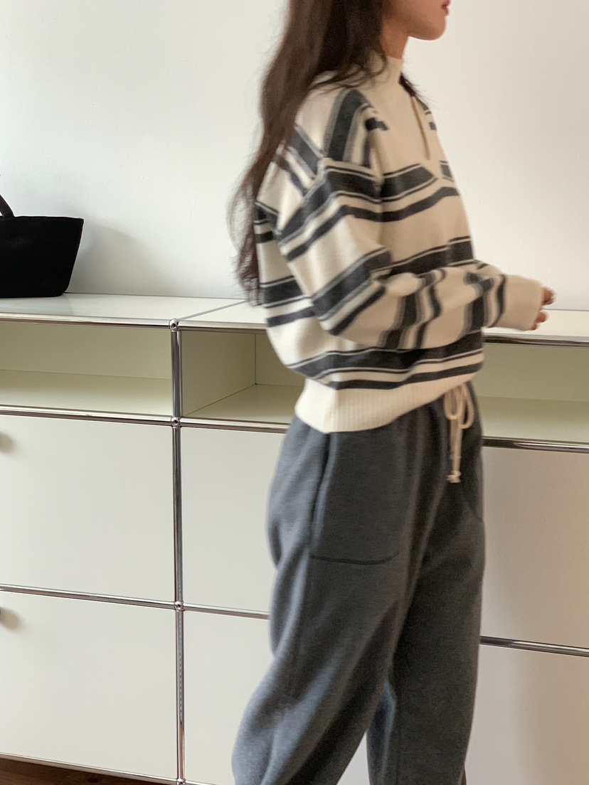 BLEECKER東大門㊣實拍女士新品休閑25秋冬人氣職業真品針織衫BLEECKER針織衫