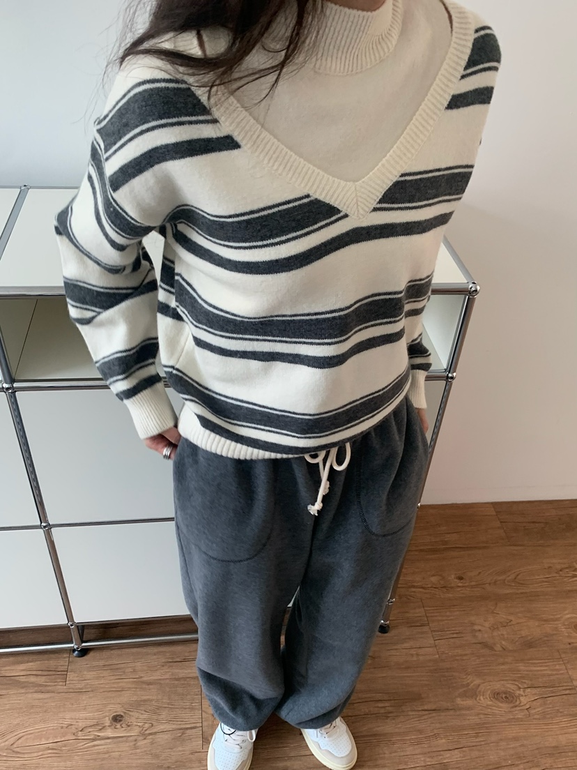 BLEECKER東大門㊣實拍女士新品休閑25秋冬人氣職業真品針織衫BLEECKER針織衫