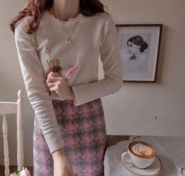 HEY/TO SEWING東大門㊣實拍女士新款時尚推薦25秋冬長袖T恤BY HEY/TO SEWING長袖T恤