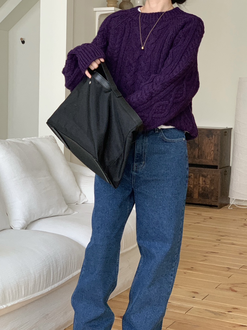 WOOD韓國代購㊣女士新款人氣時尚熱賣職業真品25秋冬針織衫WOOD針織衫